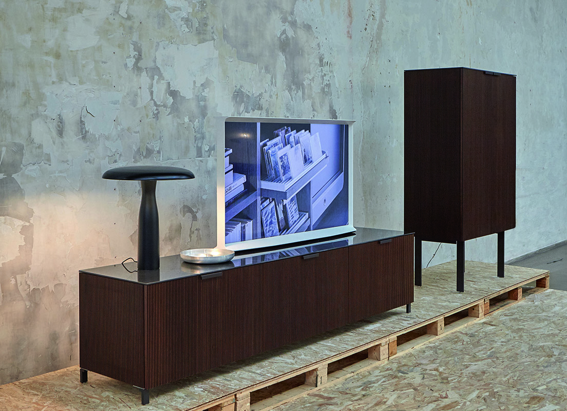 Meuble TV Selvans, design Christian Werner collection Cinna