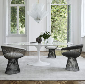 Table de repas Tulip, design Eero Saarinen, collection Knoll In Situ Quimper