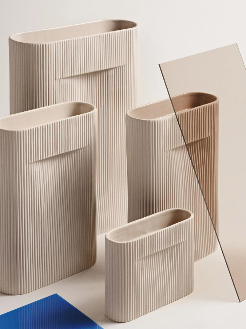 Vases Ridge, design Studio Kaksikko collection Muuto