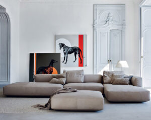 Canapé d'angle Pianoalto, design Ludovica+Roberto Palomba collection Zanotta