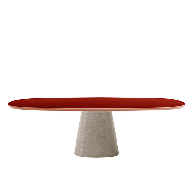 Table Outdoor Allure O', design Monica Armani collection B&B Italia