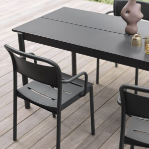 Fauteuil Linear Steel Outdoor, design Thomas Bentzen collection Muuto