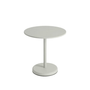 Table ronde Linear Steel Café Outdoor, design Thomas Bentzen collection Muuto