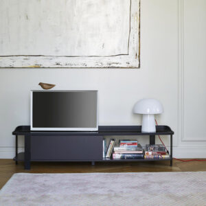 Meuble TV Postmoderne, design Eric Jourdan collection Cinna