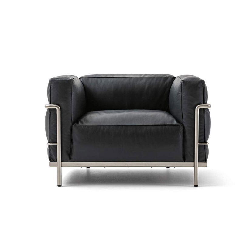 3 Fauteuil Grand Confort, Grand modèle, design Le Corbusier, Pierre Jeanneret, Charlotte Perriand collection Cassina