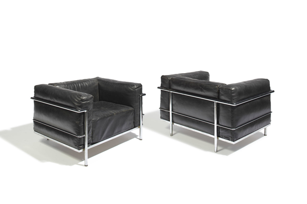 3 Fauteuil Grand Confort, Grand modèle, design Le Corbusier, Pierre Jeanneret, Charlotte Perriand collection Cassina