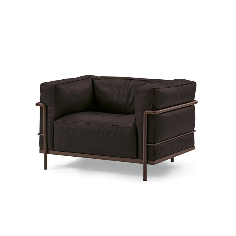 3 Fauteuil Grand Confort, Grand modèle, design Le Corbusier, Pierre Jeanneret, Charlotte Perriand collection Cassina