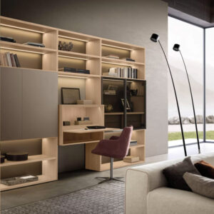 Bureau, Meuble Composable, Pari & Dispari, design Presotto Studio, collection Cinna, In Situ Quimper