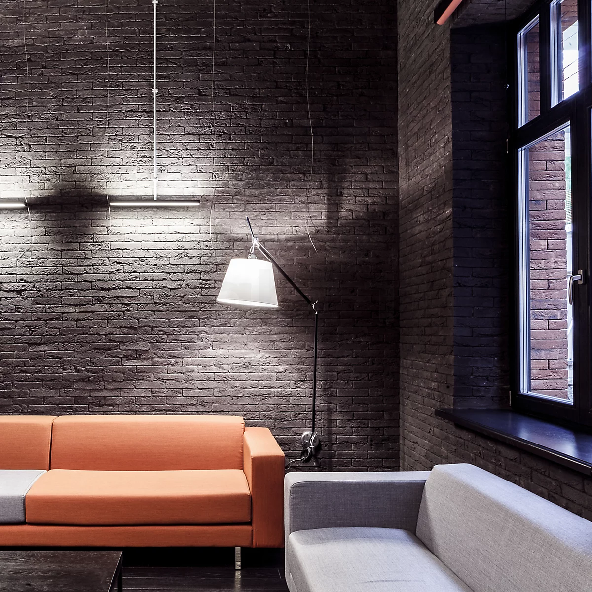 Tolomeo Mega Wall, design Michele De Lucchi et Giancarlo Fassina, collection Artemide, In Situ Quimper