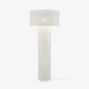 Lampadaire Asola blanc, design Evangelos Vasileiou collection Ligne Roset