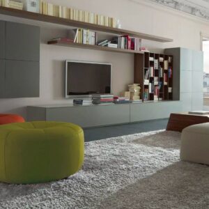 Composition Audio Vidéo Book & Look, design Pagnon & Pelhaître, collection Ligne Roset, In Situ Quimper