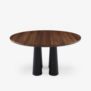 Table de repas ronde Hashira design Alain Gilles, collection Cinna