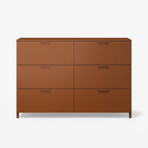 Commode 6 tiroirs, L.138.4cm, Everywhere, design Christian Werner collection Cinna
