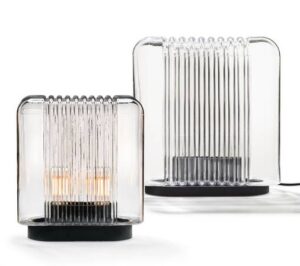 Lampe de table Lari Lamp, design Angelo Mangiarotti Collection Karakter