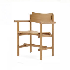 Chaise avec accoudoirs Muecke Wood Collection, design Jonathan Muecke, Collection Knoll