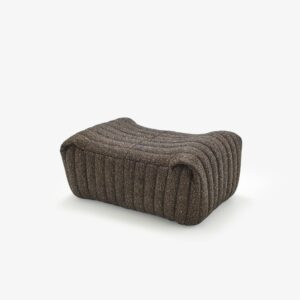 Pouf Sandra, design Annie Hiéronimus, collection Cinna, In situ Quimper