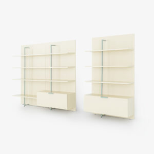 Bibliothèque coffre bas Everywhere, design Christian Werner collection Cinna in situ quimper