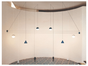 Suspension String Light, Design Michael-Anastassiades, Flos, In Situ Quimper