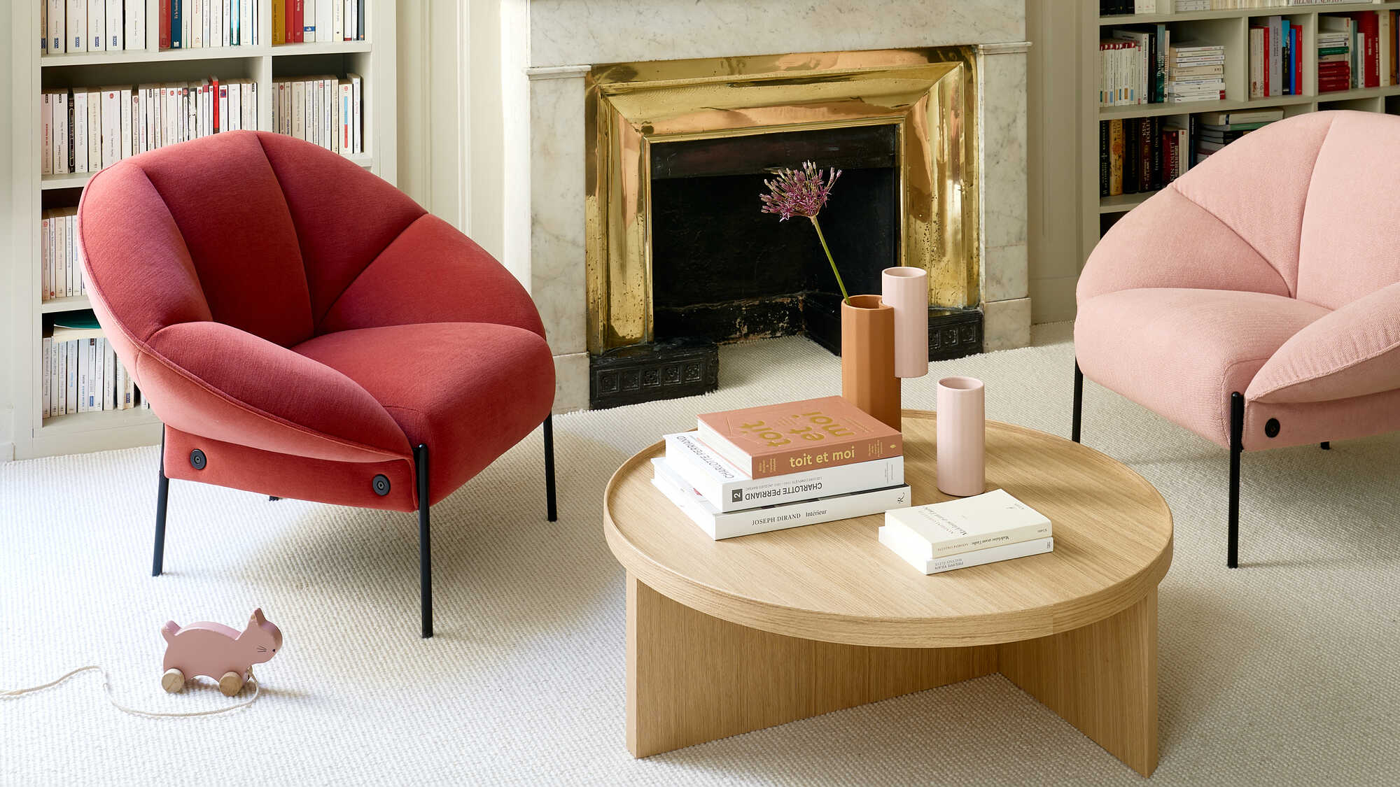 Table basse-rumaki-eric jourdan-cinna Table basse Rumaki, design Eric Jourdan collection Cinna