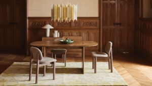 Table de repas Sillage, design Guillaume Delvigne, collection Ligne Roset, In situ Quimper