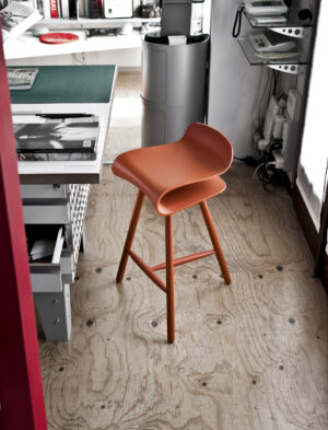 Tabouret bar BCN, design Harry-Paul, collection Kristalia, In Situ Quimper