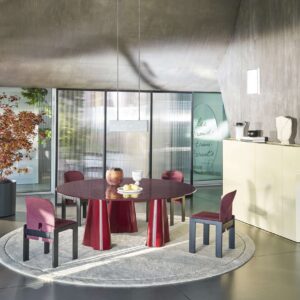 Table de repas ronde Treflo, design Ronan Bouroullec, collection Cassina, In Situ Quimper
