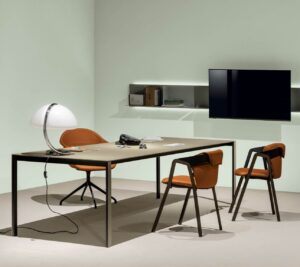 Table de repas Thin-K, design Luciano Bertoncini, collection Kristalia, In Situ Quimper
