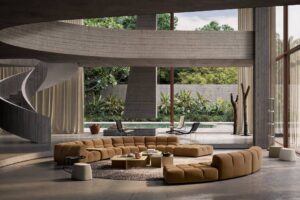 Canapé Tufty Time 20, design Patricia Urquiola, collection B&B Italia, In Situ Quimper