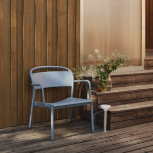 Fauteuil Lounge Linear Steel Outdoor, design Thomas Bentzen, collection Muuto, In Situ Quimper