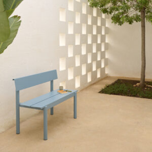 Banc Linear Steel Outdoor, design Thomas Bentzen collection Muuto
