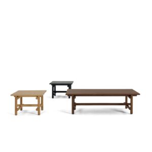 Table basse Muecke Wood Collection, design Jonathan Muecke, Collection Knoll, In Situ Quimper