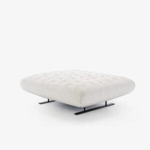 Pouf rectangulaire Prado 2, design Christian Werner, collection Cinna, In Situ Quimper