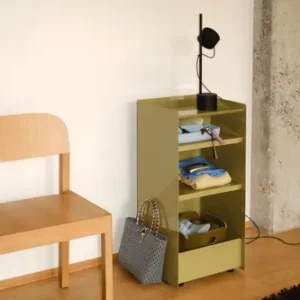 Caisson de rangement Folded Trolley, design Johan Van Hengel, collection Muuto, In Situ Quimper