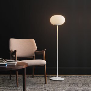 Lampadaire Bianca, design Matti Klenell, collection Fontana Arte, In Situ Quimper