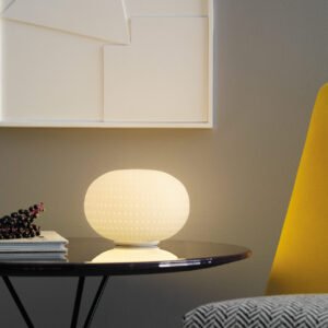 Lampe à poser Bianca, design Matti Klenell, collection Fontana Arte, In Situ Quimper