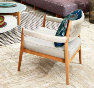 Fauteuil Dine out, design Rodolfo Dordoni, collection Cassina, In Situ Quimper