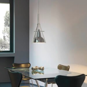 Suspension Flûte, design Franco Raggi, collection Fontana Arte, In Situ Quimper