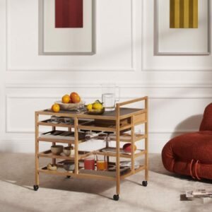 Desserte Serving cart, design Bodil Kjaer, collection Cassina, In Situ Quimper