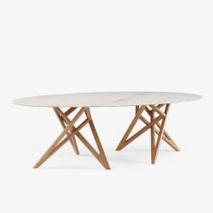Table Ennéa, design Vincent Tordjman, collection Cinna, In Situ Quimper