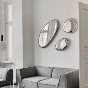 Miroir Tafla O, collection Zieta Studio, In Situ Quimper