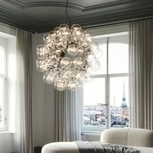 Suspension Taraxacum S2, design Achille Castiglioni, collection Flos, In Situ Quimper